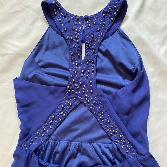 NWT Francesca’s royal blue cut out dress - Picture 2 of 5